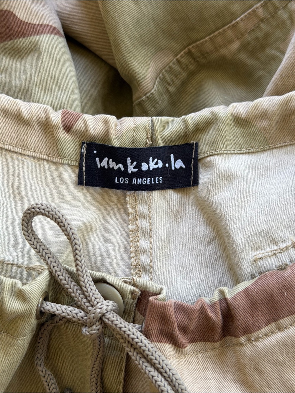 Iamkokola Tan Camo Low Waisted Military Pants - Picture 11 of 13